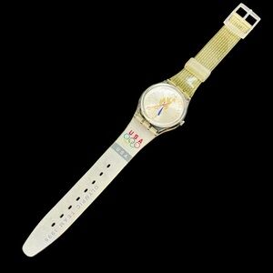 VTG Swatch Watch 1996 Olympics Atlanta USA Original Quartz New Battery Running